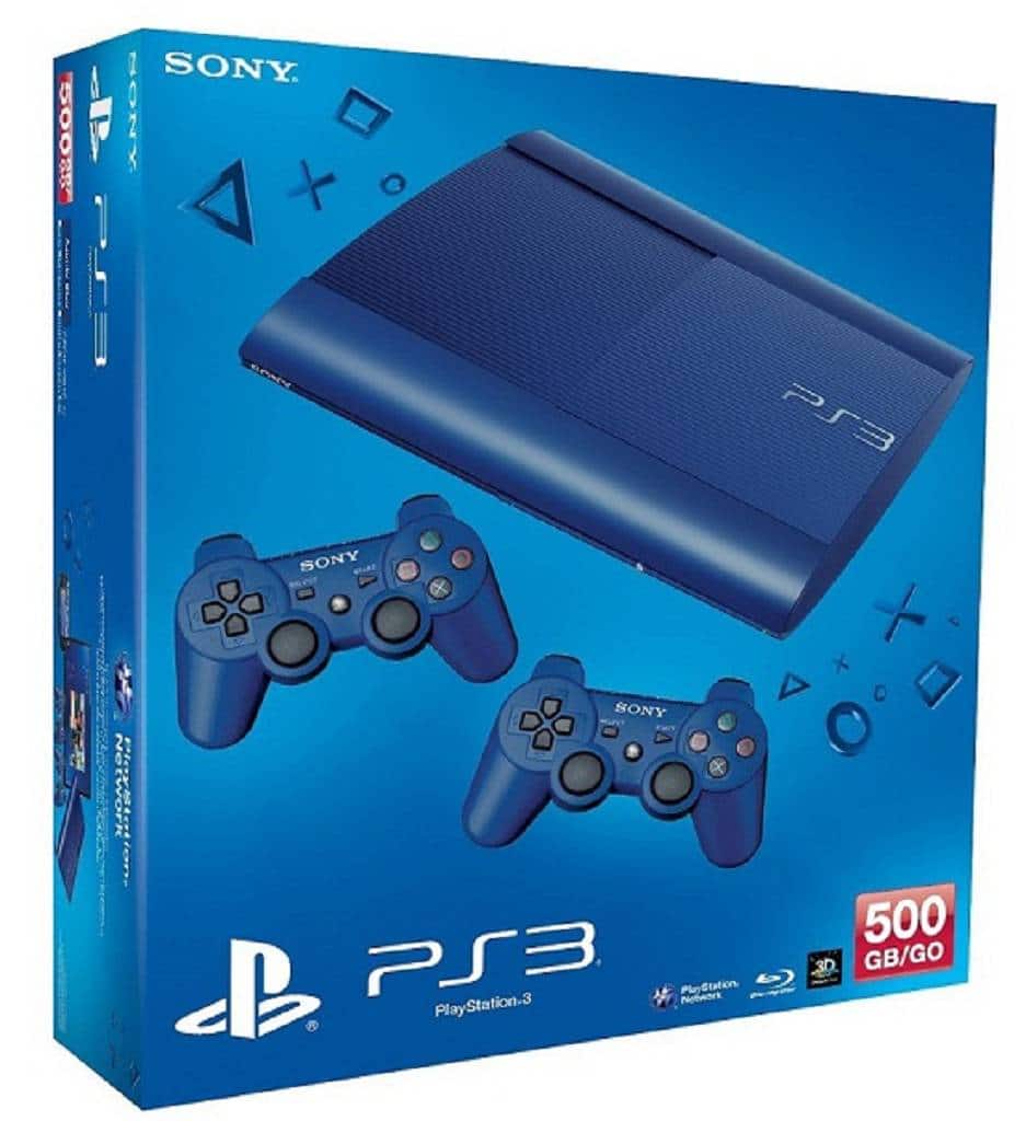 Playstation 3 Super Slim Blau