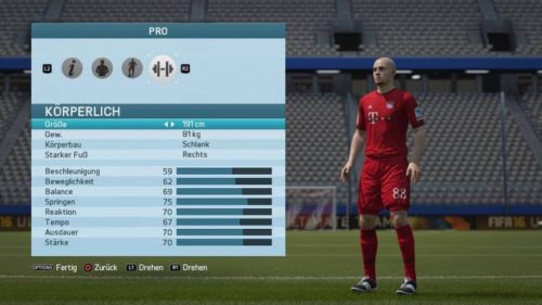 FIFA 16 Karriere (Im Menü)