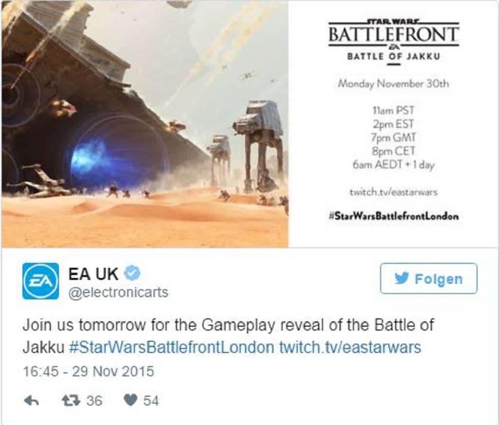 Star Wars Battlefront EA Live Stream