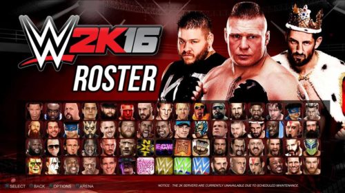 wwe-2k16 Roster 2016