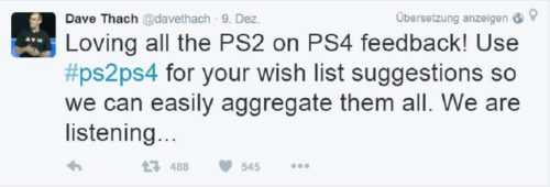 PS2 Wünsche Twitter