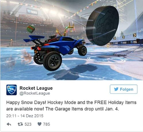 Rocket League Weihnachts Update
