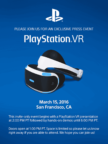 PlayStation VR Presse