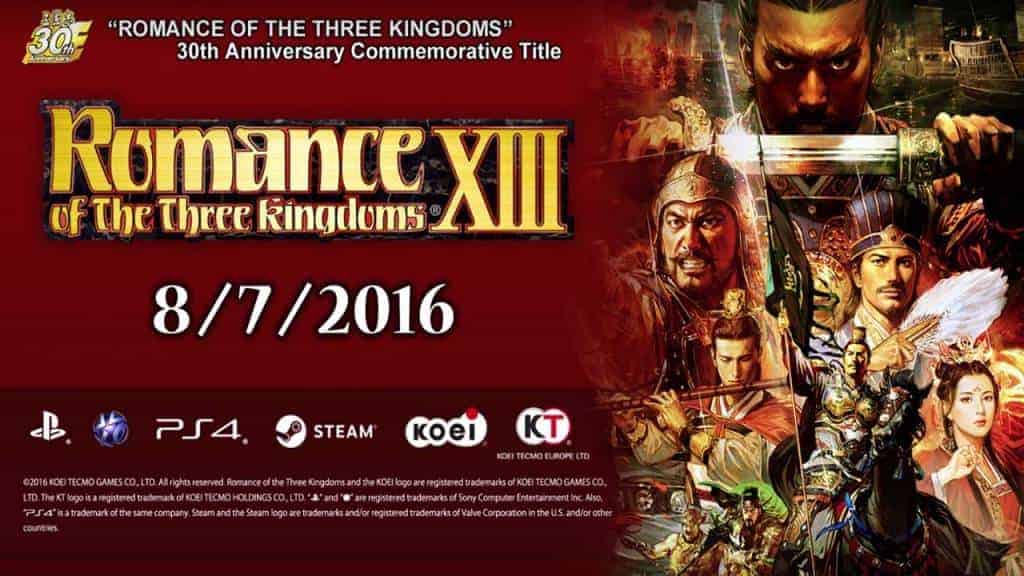 Romance of the Three Kingdoms XIII PS4 2016 Bild 1